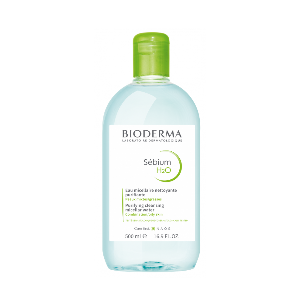 Bioderma Sebium H2O Micellar Water Makeup Remover 500ML